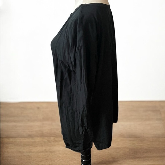 J. Jill Black Button Down Tunic Relaxed Fit - Picture 2 of 5